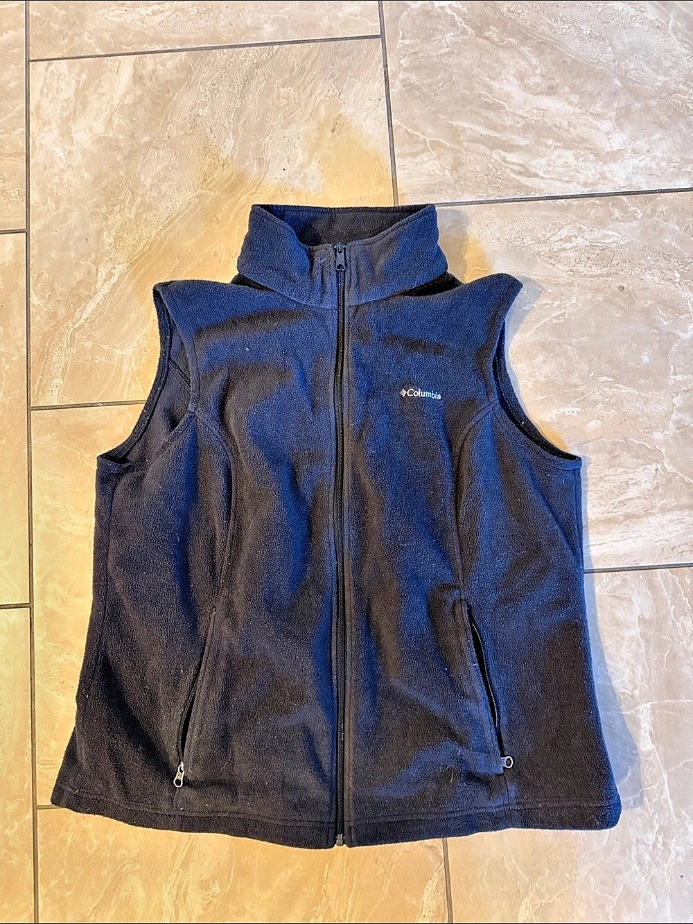 Columbia Benton Springs Fleece Vest - Plus Size Black 1X